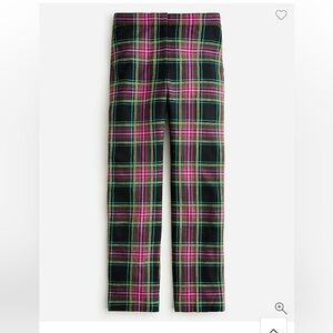 J. Crew Kate pink tartan plaid pants NWT 4
